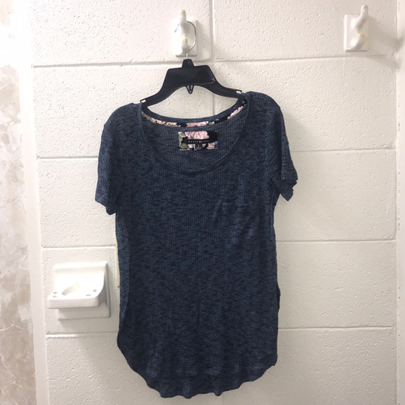 navy blue dressy top